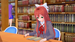 Reading in the library